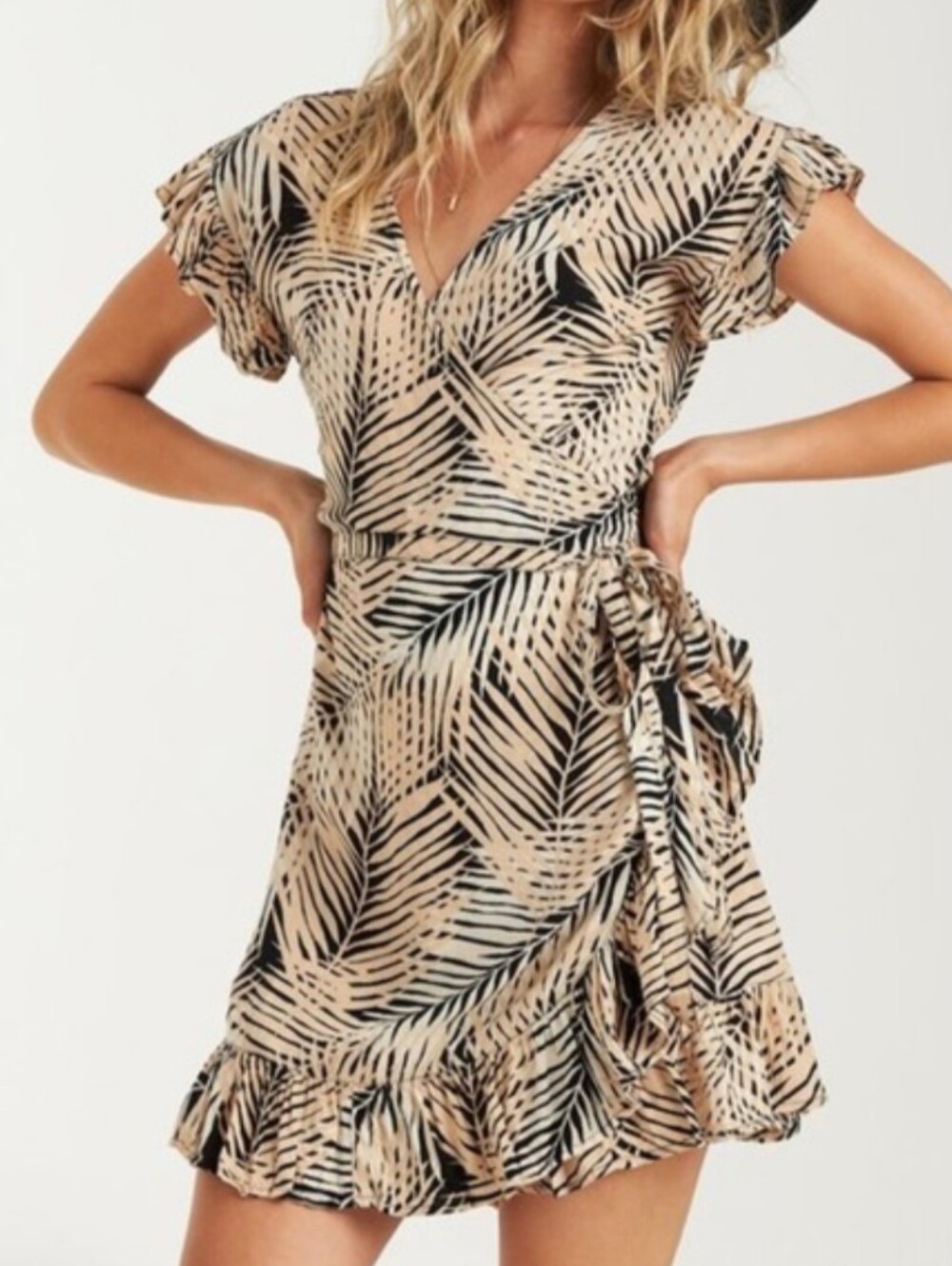 Billabong Wrap And Roll Mini Dress L